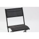 Chaise salon de jardin pliante en aluminium DCB Garden
