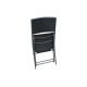 Chaise salon de jardin pliante en aluminium DCB Garden