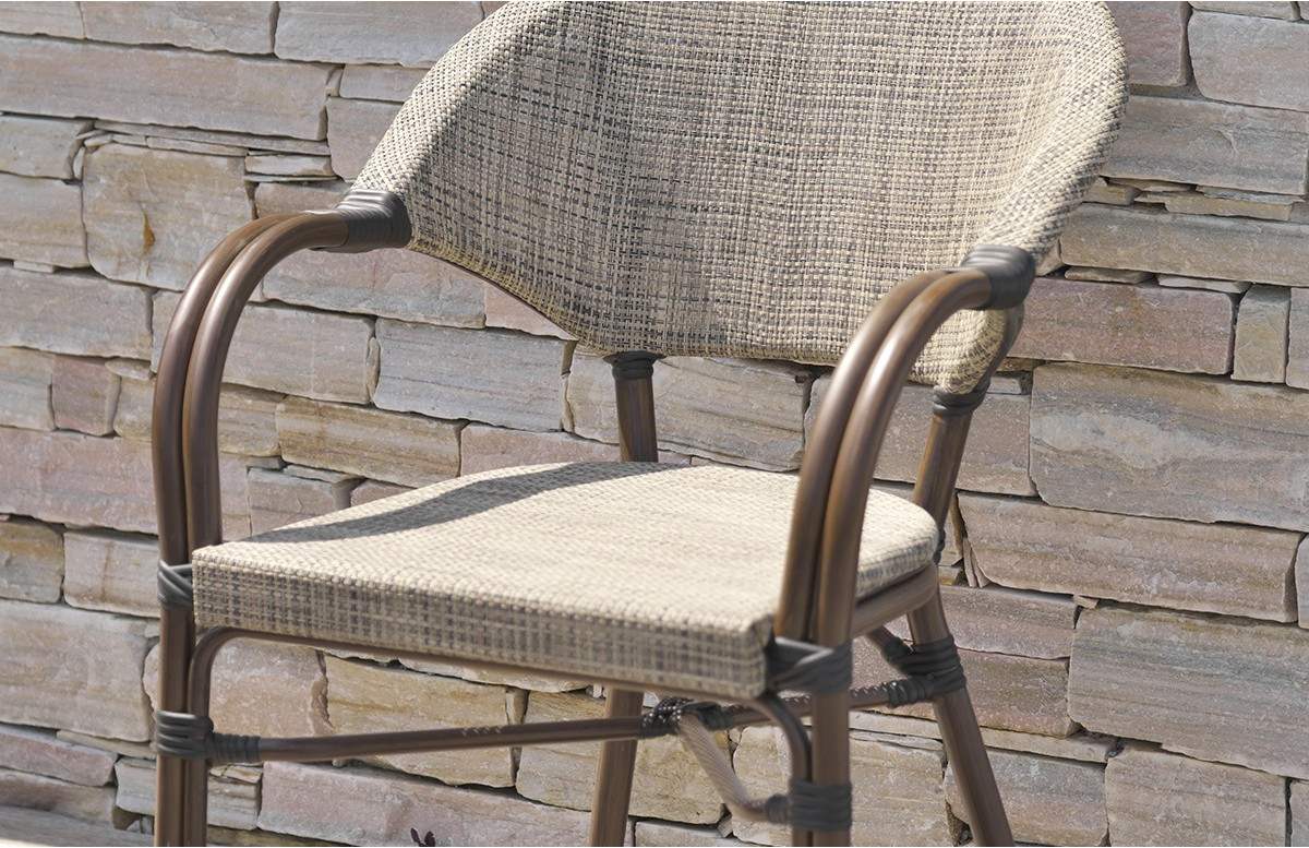 Fauteuil salon de jardin bas en aluminium et textilène DCB Garden USHUAIA Fauteuil salon de jardin bas en aluminium et textilène DCB Garden USHUAIA