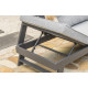 Salon de jardin d'angle en aluminium DCB Garden 5-6 places gris clair NEWYORK