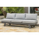 Salon de jardin d'angle en aluminium DCB Garden 5-6 places gris clair NEWYORK