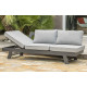 Salon de jardin d'angle en aluminium DCB Garden 5-6 places gris clair NEWYORK
