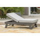 Salon de jardin d'angle en aluminium DCB Garden 5-6 places gris clair NEWYORK