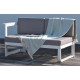 Salon de jardin bas BARCELONA en aluminium 6 personnes DCB GARDEN