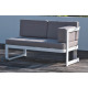 Salon de jardin bas BARCELONA en aluminium 6 personnes DCB GARDEN
