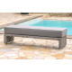 Banc de jardin en aluminium & résine tressée Paris Garden