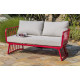 Salon de jardin design bas en aluminium 4 places APOLLINE CITY GARDEN