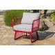 Salon de jardin design bas en aluminium 4 places APOLLINE CITY GARDEN