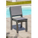 Chaise de salon de jardin empilables en aluminium et textilène DCB Garden TOLEDE – anthracite