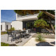 Ensemble table et chaises de jardin en aluminium 8 personnes DCB Garden COPENHAGUE