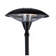 Parasol chauffant extérieur électrique Milan noir Favex