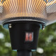 Parasol chauffant extérieur électrique Milan noir Favex