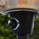 Parasol chauffant extérieur électrique Milan noir Favex