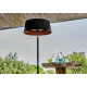 Parasol chauffant extérieur électrique Sirmione noir XL Favex