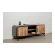 Meuble TV en bois brut recyclé DELORM