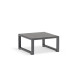 Salon de jardin d'angle design bas gris anthracite 5 personnes DELORM