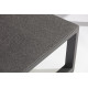 Salon de jardin d'angle design bas gris anthracite 5 personnes DELORM