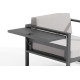 Salon de jardin design bas gris anthracite 5 personnes DELORM