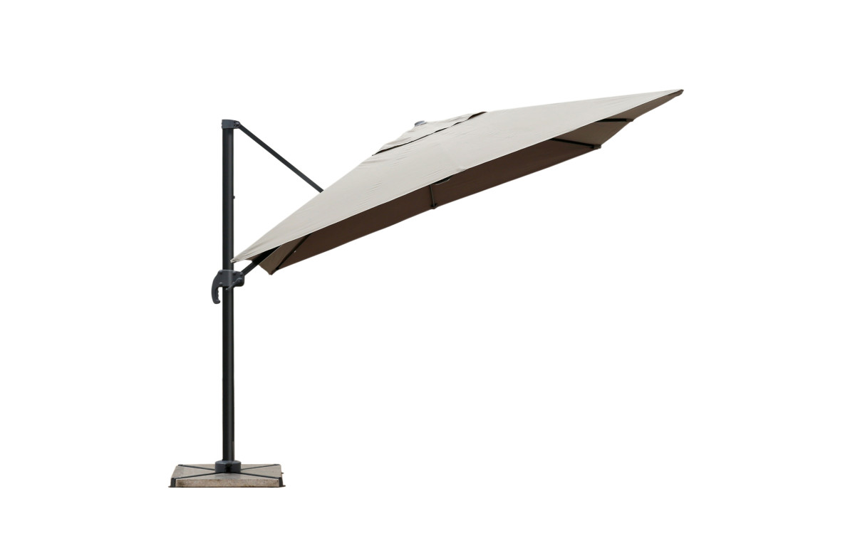 Parasol de jardin carré déporté et inclinable 2m50 DELORM Parasol de jardin carré déporté et inclinable 2m50 DELORM