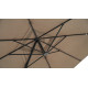Parasol de jardin carré déporté et inclinable 2m50 DELORM