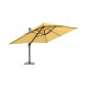 Parasol de jardin rectangulaire déporté et inclinable 4 x 3m DELORM