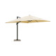 Parasol de jardin rectangulaire déporté et inclinable 4 x 3m DELORM