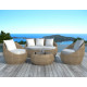 Salon de jardin design bas 4 personnes DELORM