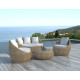 Salon de jardin design bas 4 personnes DELORM