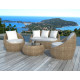 Salon de jardin design bas 4 personnes DELORM