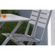 Chaise salon de jardin pliante en aluminium MARIUS CITY GARDEN