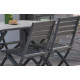 Chaise salon de jardin pliante en aluminium MARIUS CITY GARDEN