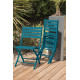 Chaise salon de jardin pliante en aluminium MARIUS CITY GARDEN