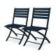 Chaise salon de jardin pliante en aluminium MARIUS CITY GARDEN
