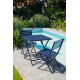 Chaise salon de jardin pliante en aluminium MARIUS CITY GARDEN