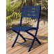 Chaise salon de jardin pliante en aluminium MARIUS CITY GARDEN