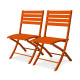 Chaise salon de jardin pliante en aluminium MARIUS CITY GARDEN