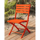 Chaise salon de jardin pliante en aluminium MARIUS CITY GARDEN
