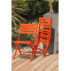 Chaise salon de jardin pliante en aluminium MARIUS CITY GARDEN