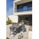 Table salon de jardin extensible en aluminium pour 12 personnes DCB Garden COPENHAGUE gris anthracite