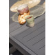 Table salon de jardin extensible en aluminium pour 12 personnes DCB Garden COPENHAGUE gris anthracite
