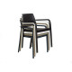 Fauteuil de jardin empilable DOCK en polypropylène EZPELETA