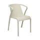 Fauteuil de jardin empilable FADO en polypropylène EZPELETA