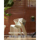 Fauteuil de jardin empilable FADO en polypropylène EZPELETA