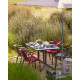 Fauteuil de jardin empilable FADO en polypropylène EZPELETA