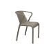 Fauteuil de jardin empilable FADO en polypropylène EZPELETA