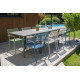 Table de jardin extensible 6/10 personnes GASTON en aluminium Anthracite CITY GARDEN