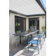 Table de jardin extensible 6/10 personnes GASTON en aluminium Anthracite CITY GARDEN