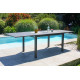 Table de jardin extensible 6/10 personnes GASTON en aluminium Anthracite CITY GARDEN