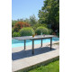 Table de jardin extensible 6/10 personnes GASTON en aluminium Anthracite CITY GARDEN