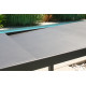 Table de jardin extensible 6/10 personnes GASTON en aluminium Anthracite CITY GARDEN